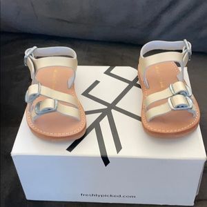 Gold Little Girls Freshly Picked Sandals!